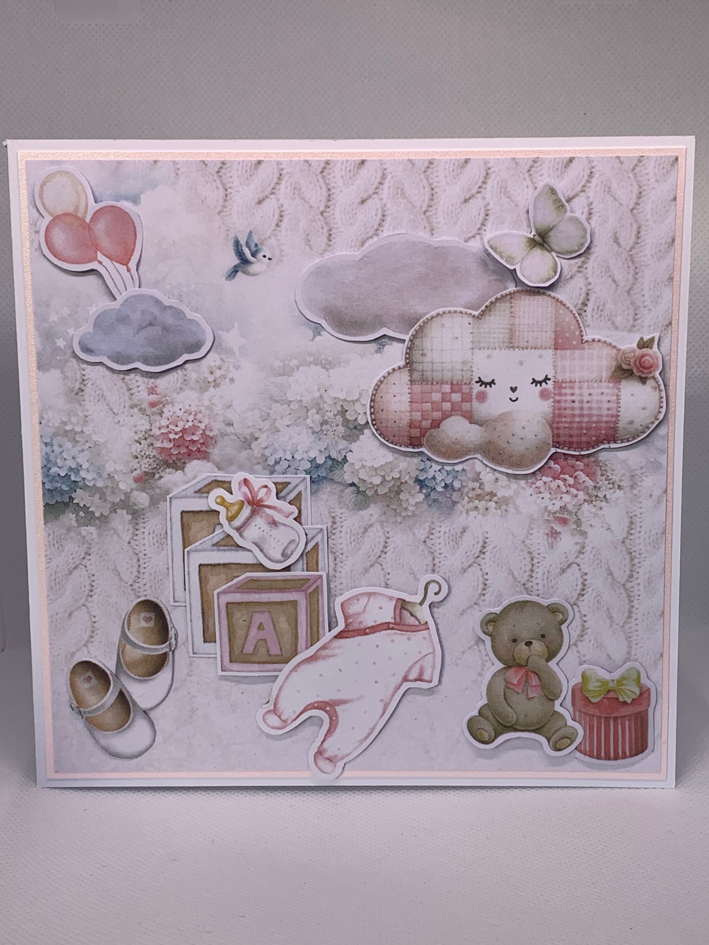 Baby girl 6x6 card