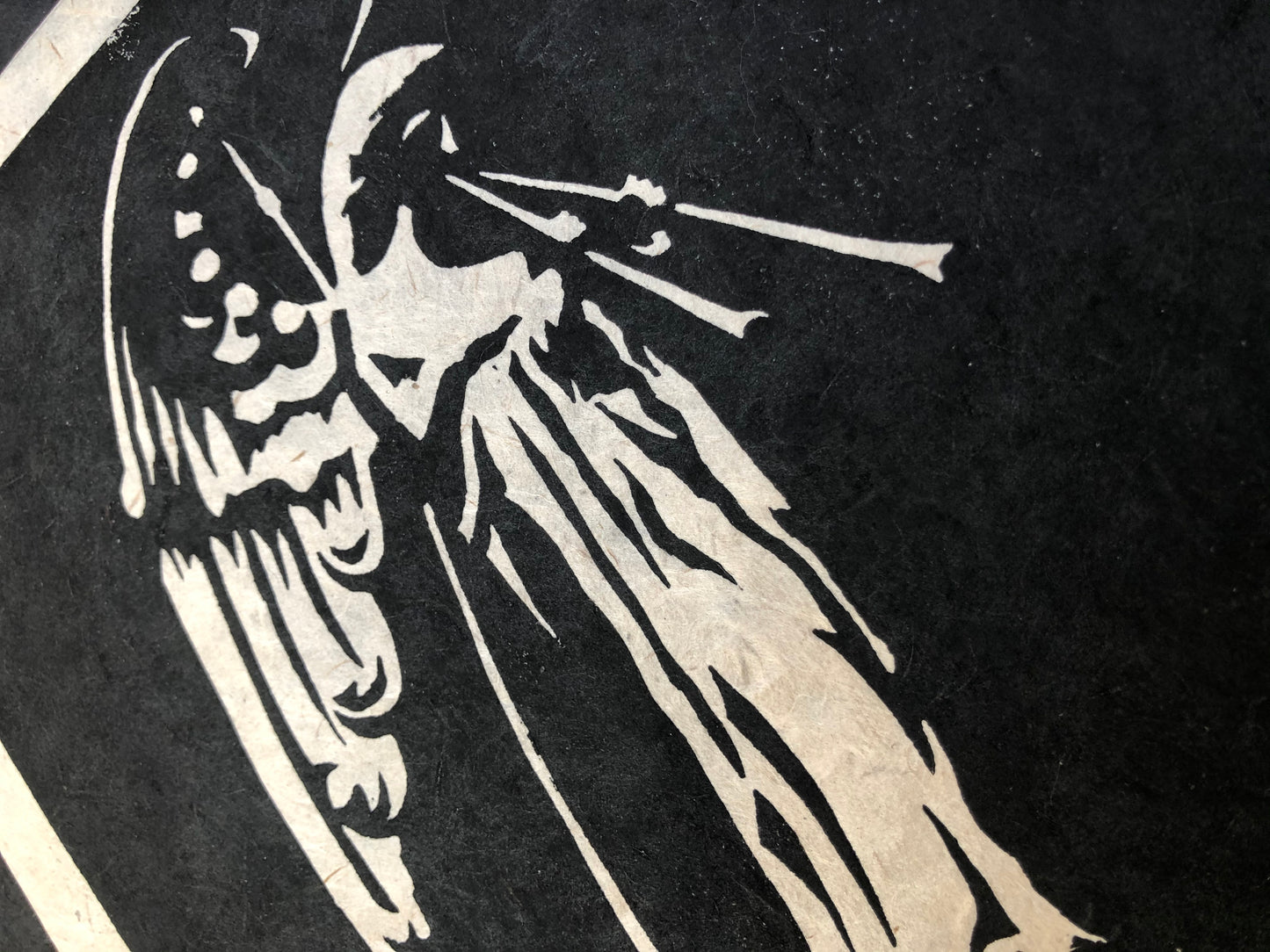 Angel Of The South St Fin Barres Cathedral Cork Lino Print
