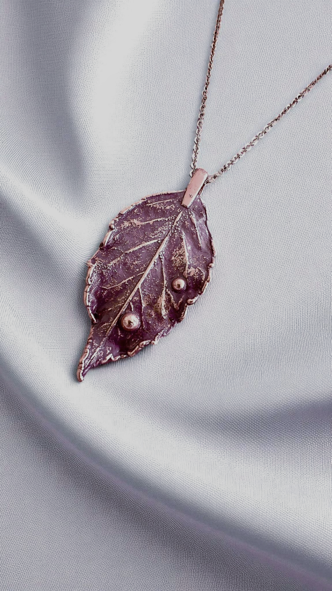 Copper Pendant “Evening Rose"