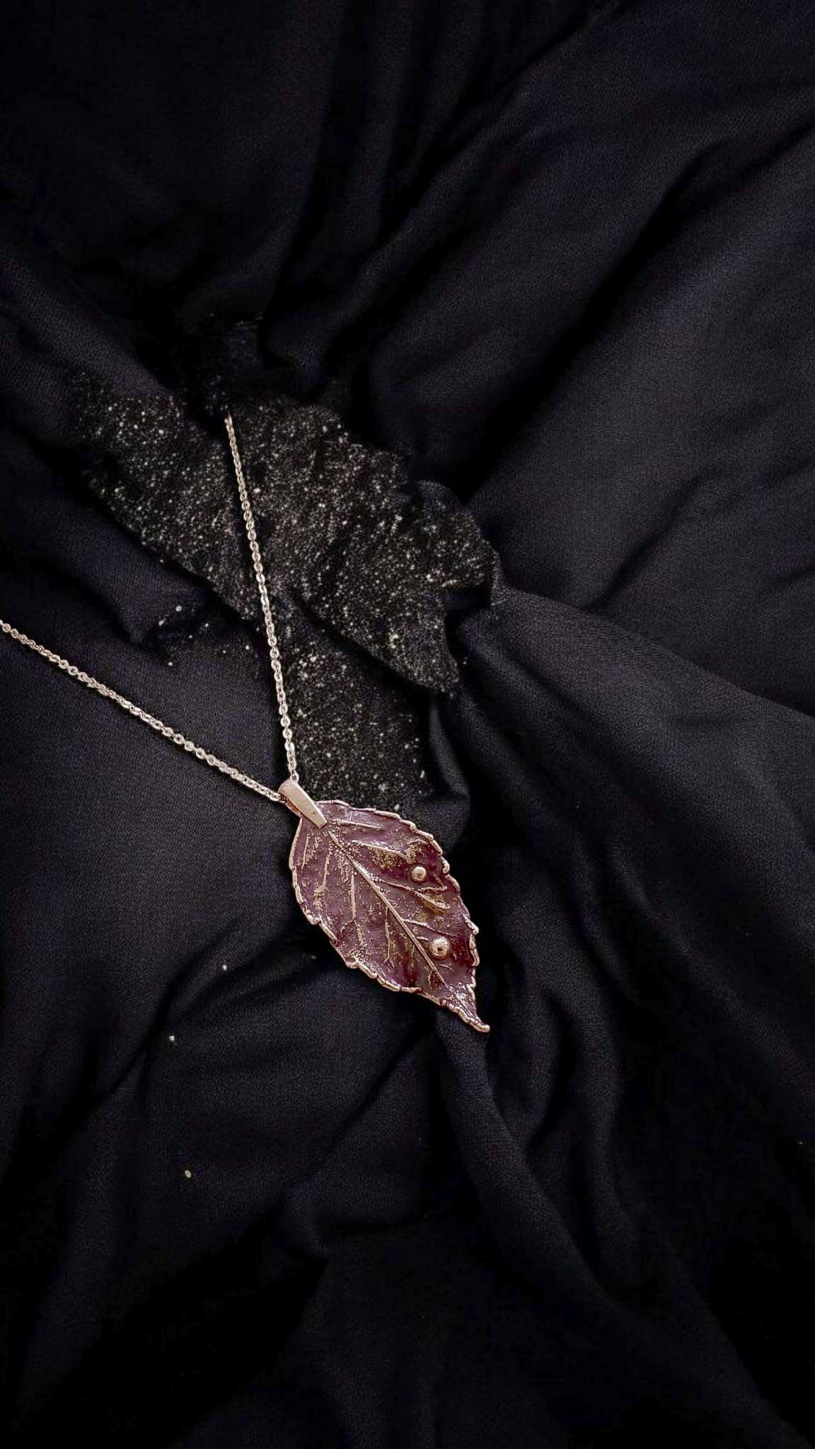 Copper Pendant “Evening Rose"