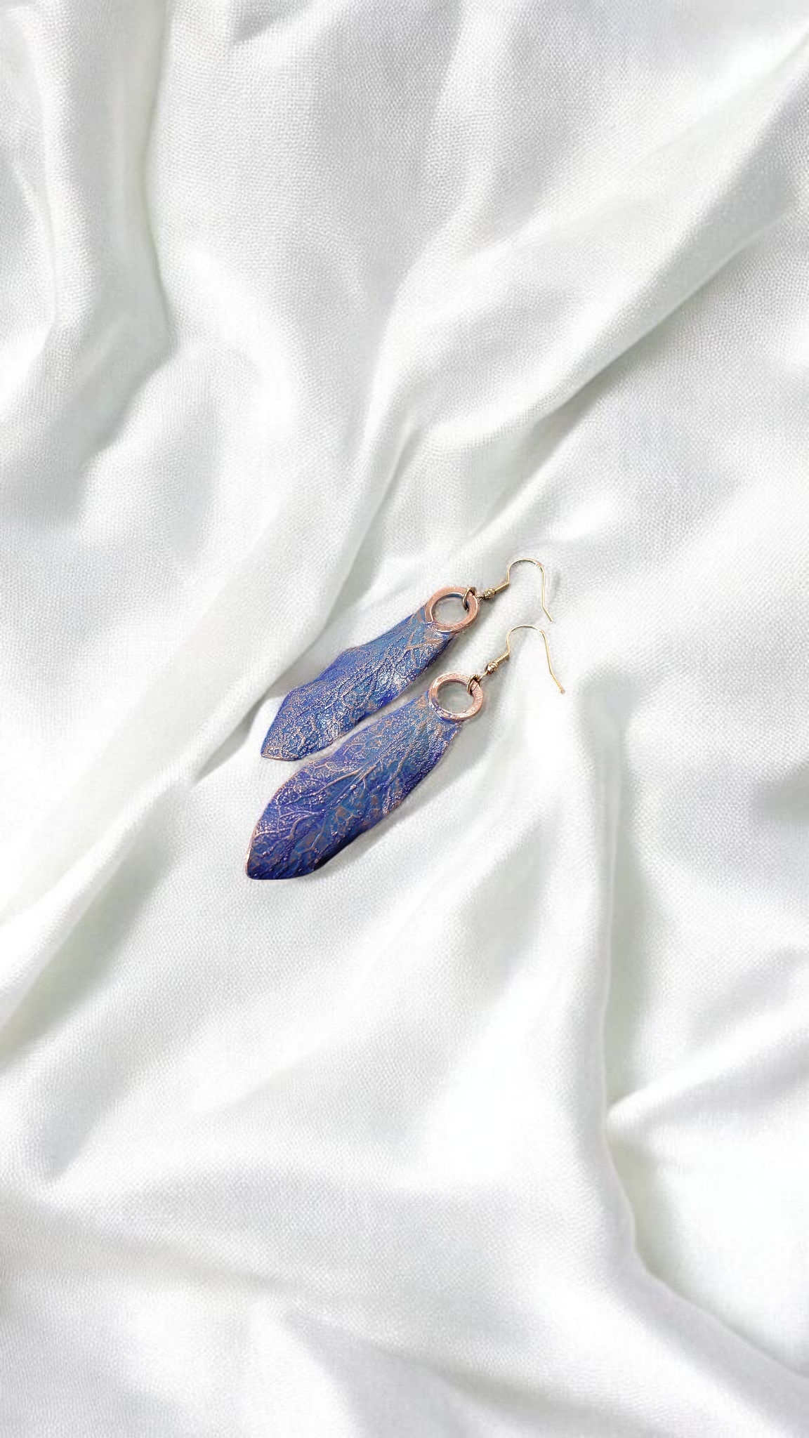 Copper Earrings “Petals of the Wind”