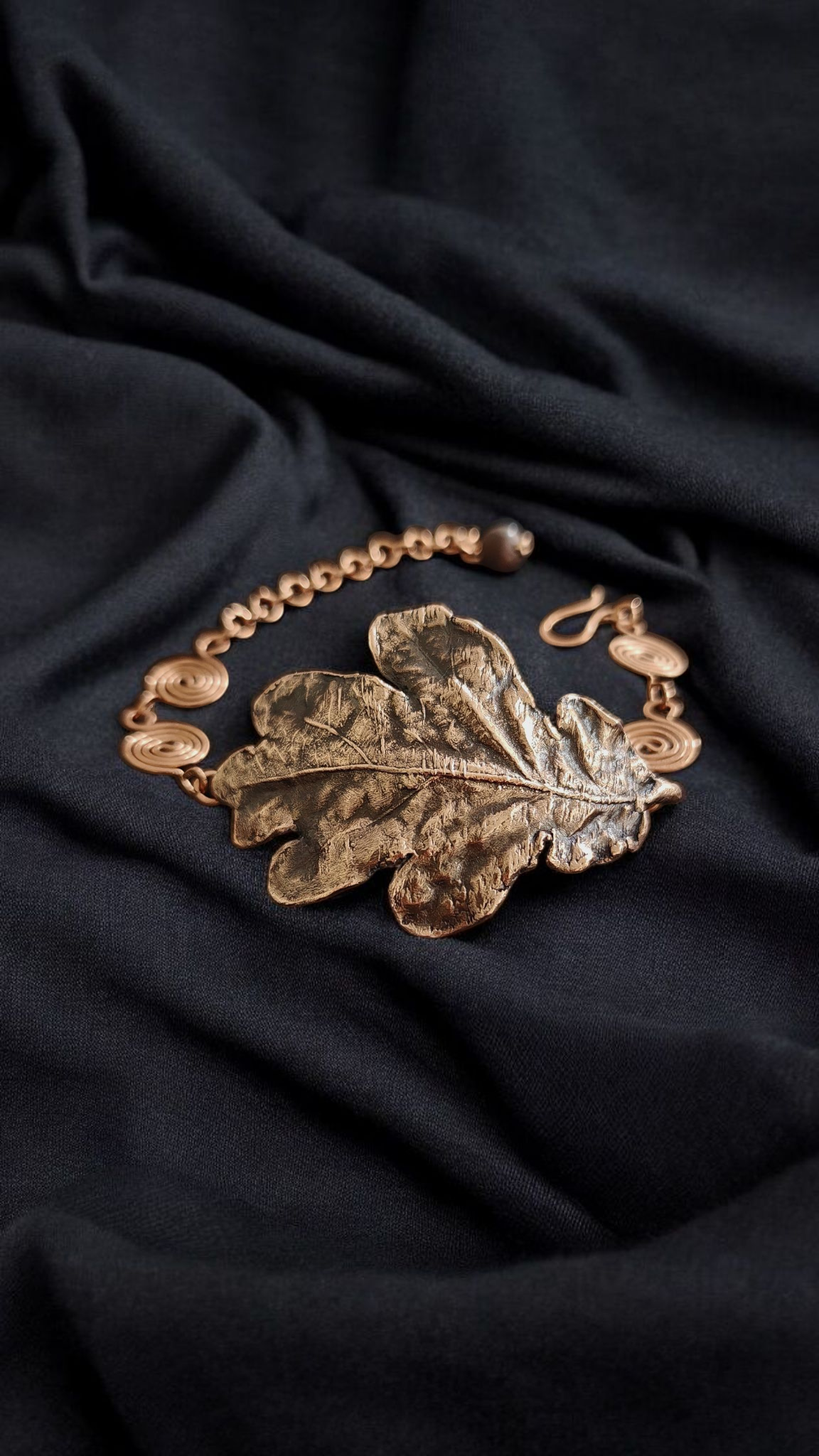 Oak Glow Copper Bracelet
