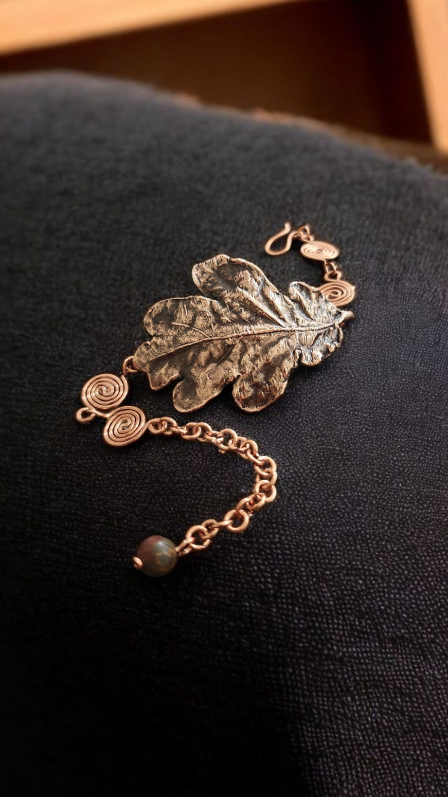 Oak Glow Copper Bracelet