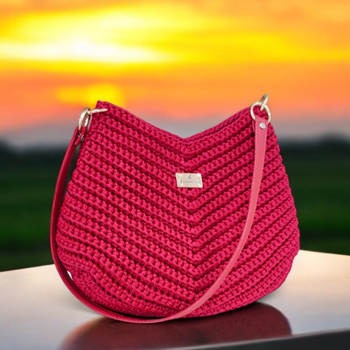 Red Hobo Bag
