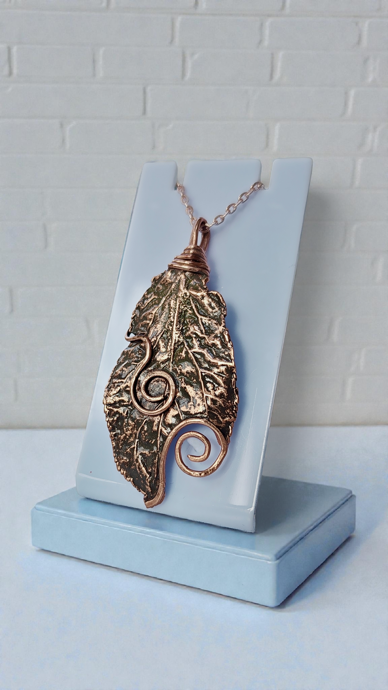 18 Copper Pendant “Grace of Bird Cherry”