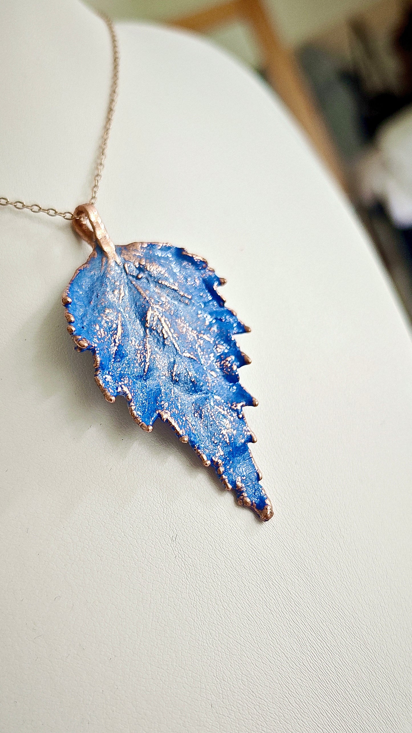 115 “Birch Leaf” Copper Pendant