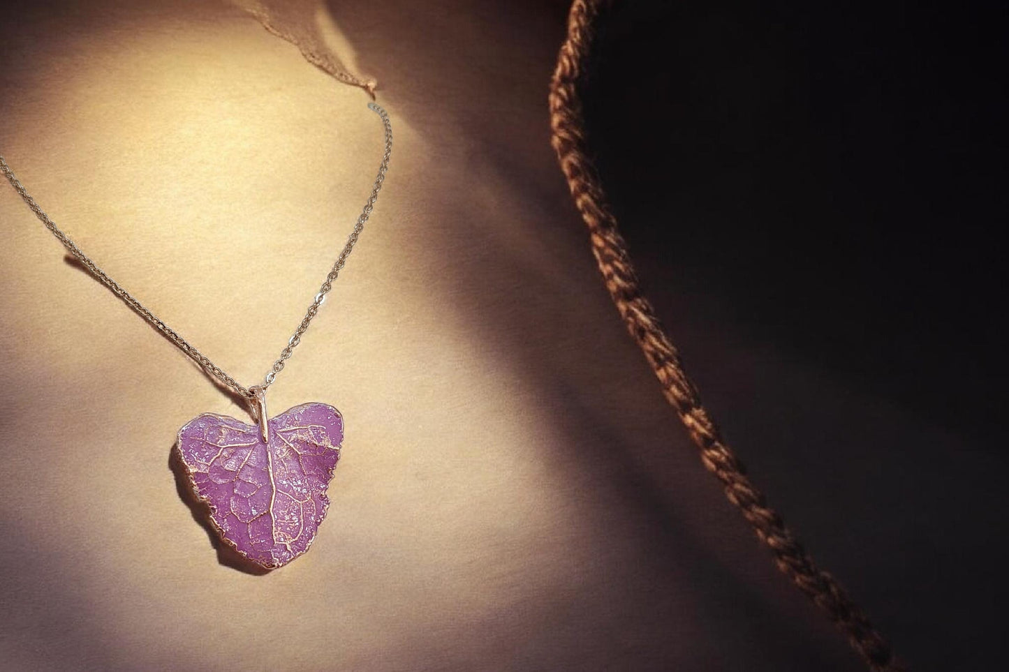 113 “Dandelion Leaf” Copper Pendant