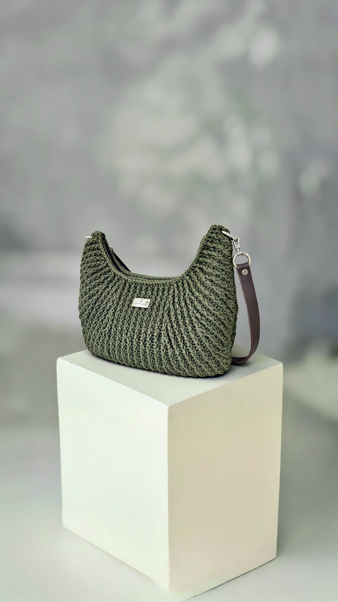 Khaki Hobo Bag