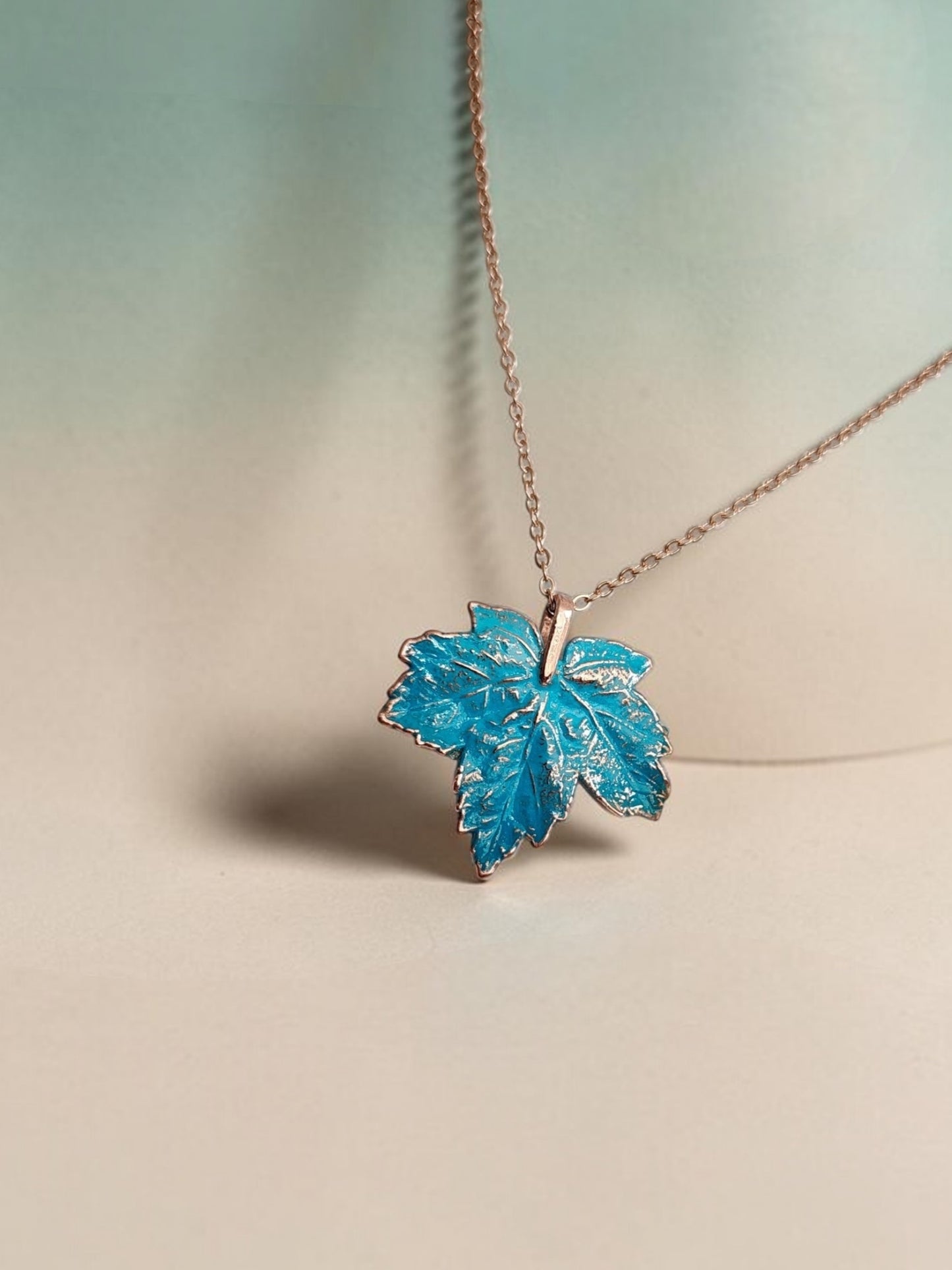 2/3 Turquoise Wild Grape – Copper Pendant