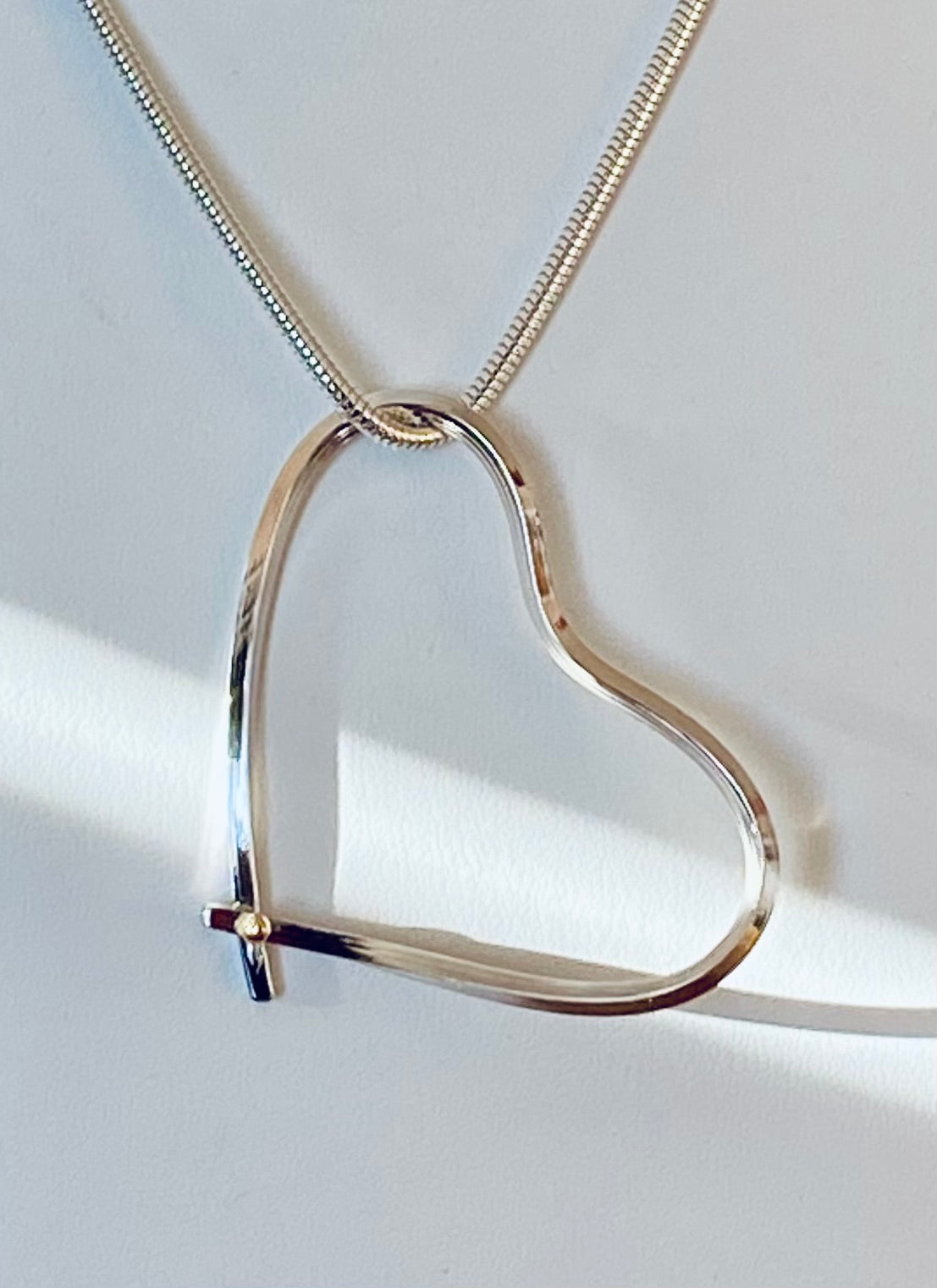 Where we met Silver and Gold Necklace