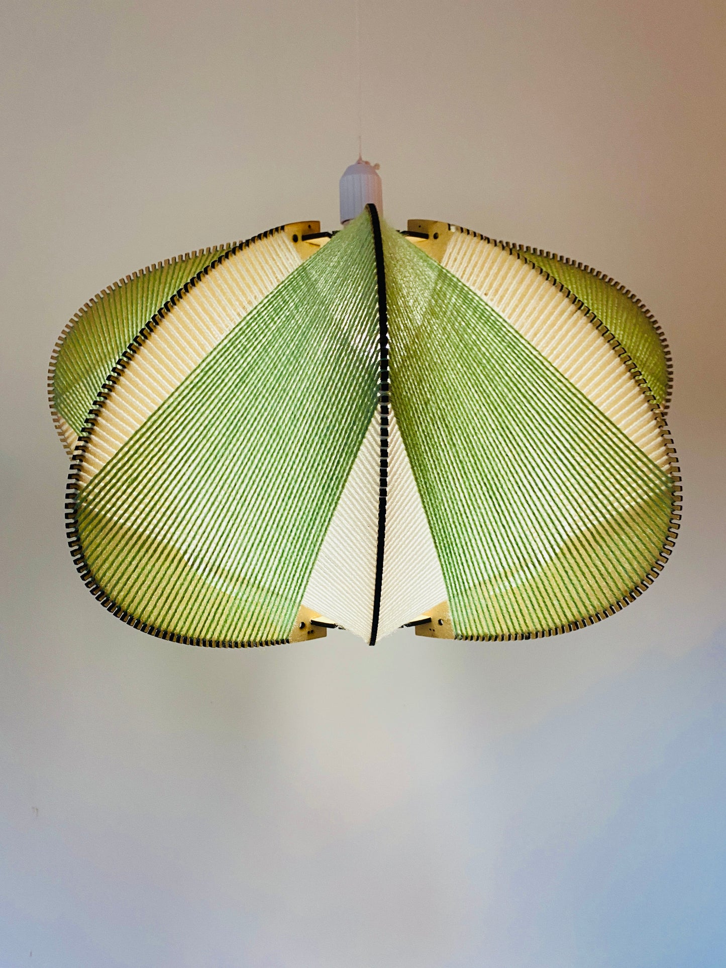 Sage & Cream Oval Lampshade