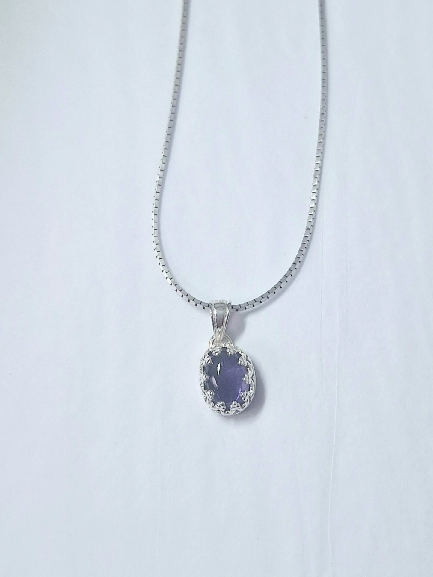 Iolite pendant