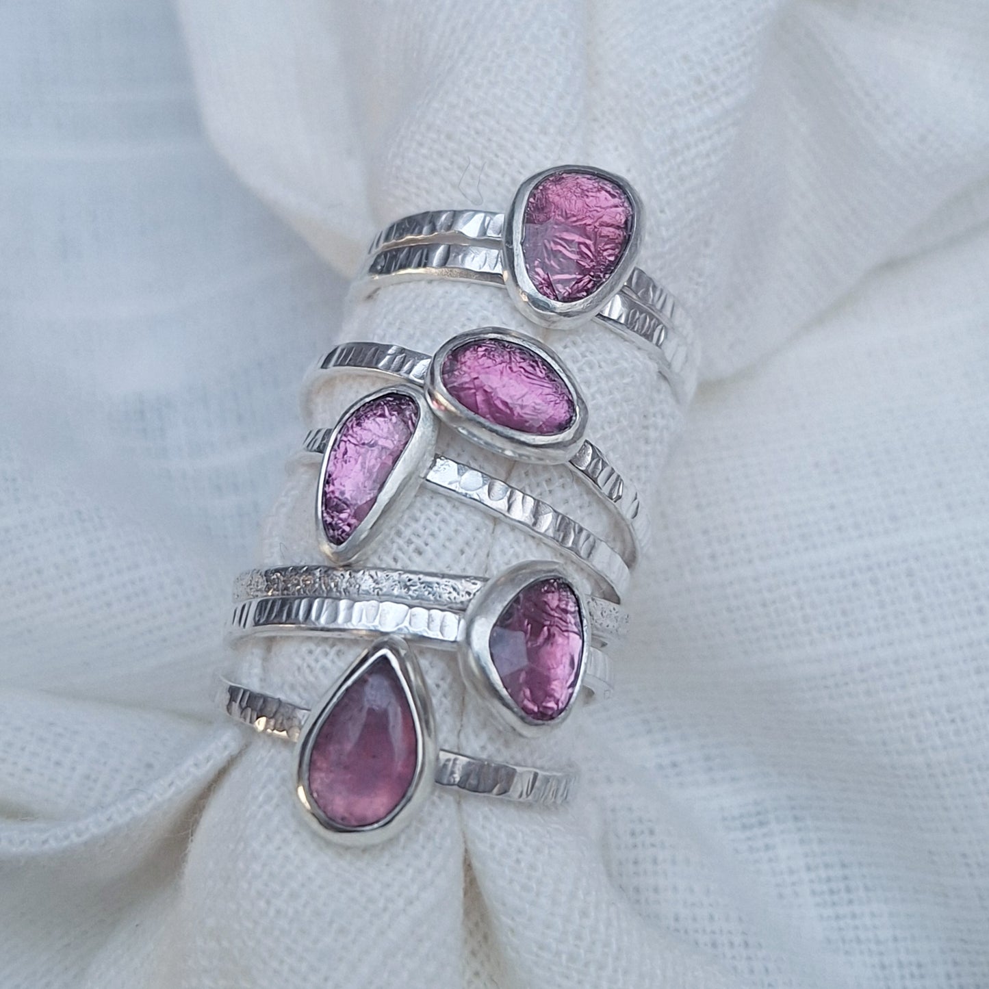 Garnet ring pink