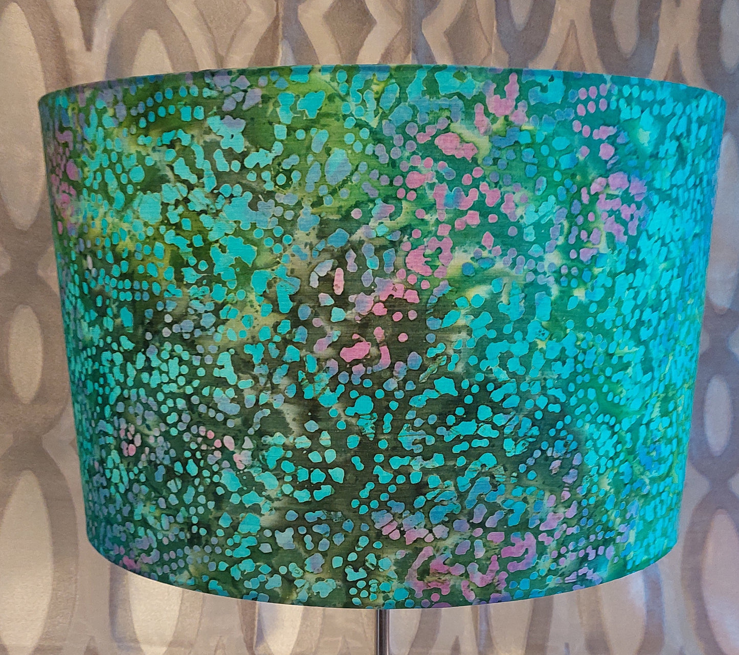 Abstract Turquoise Lampshade