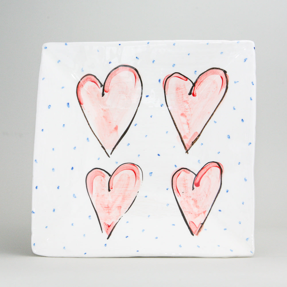 Large Square Dining Plate - H3