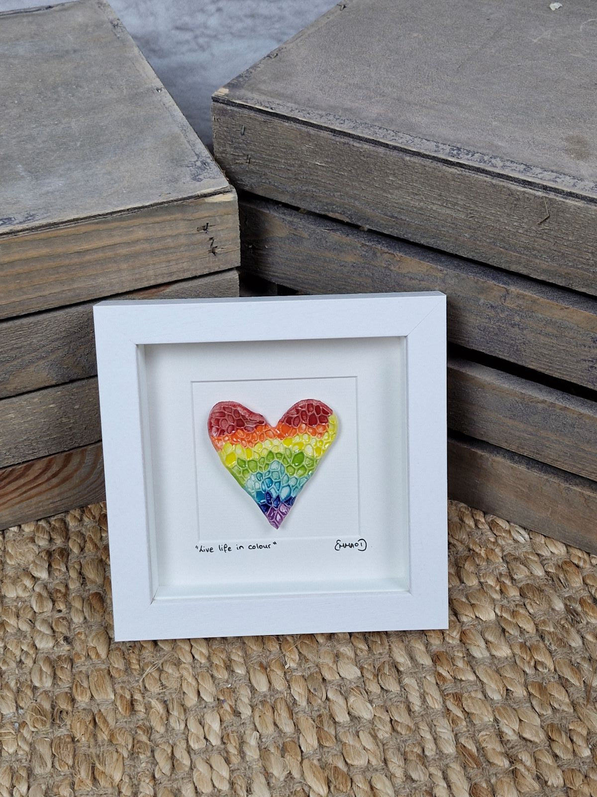 Rainbow Heart - Mini Frame
