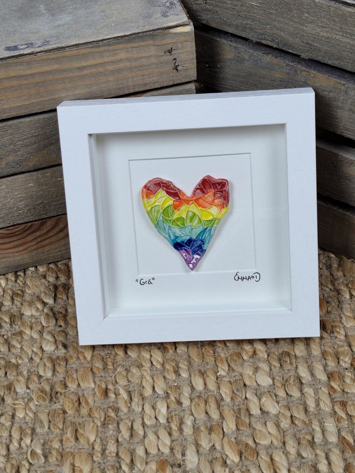 Rainbow Heart - Mini Frame