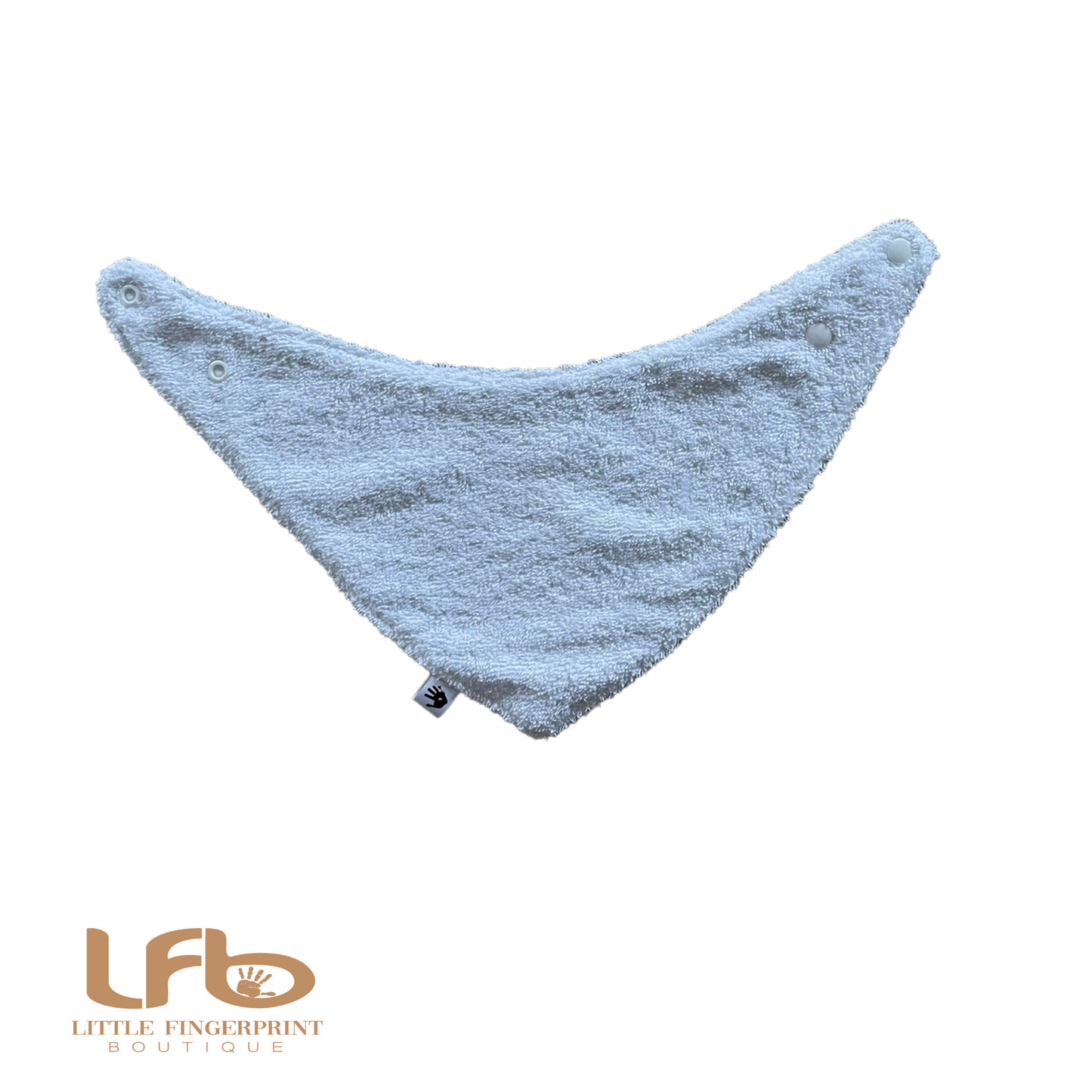 Bears on White - Handmade Baby Bandana Bib โ Absorbent Dribble Bib for Teething Babies (0-24 Months)