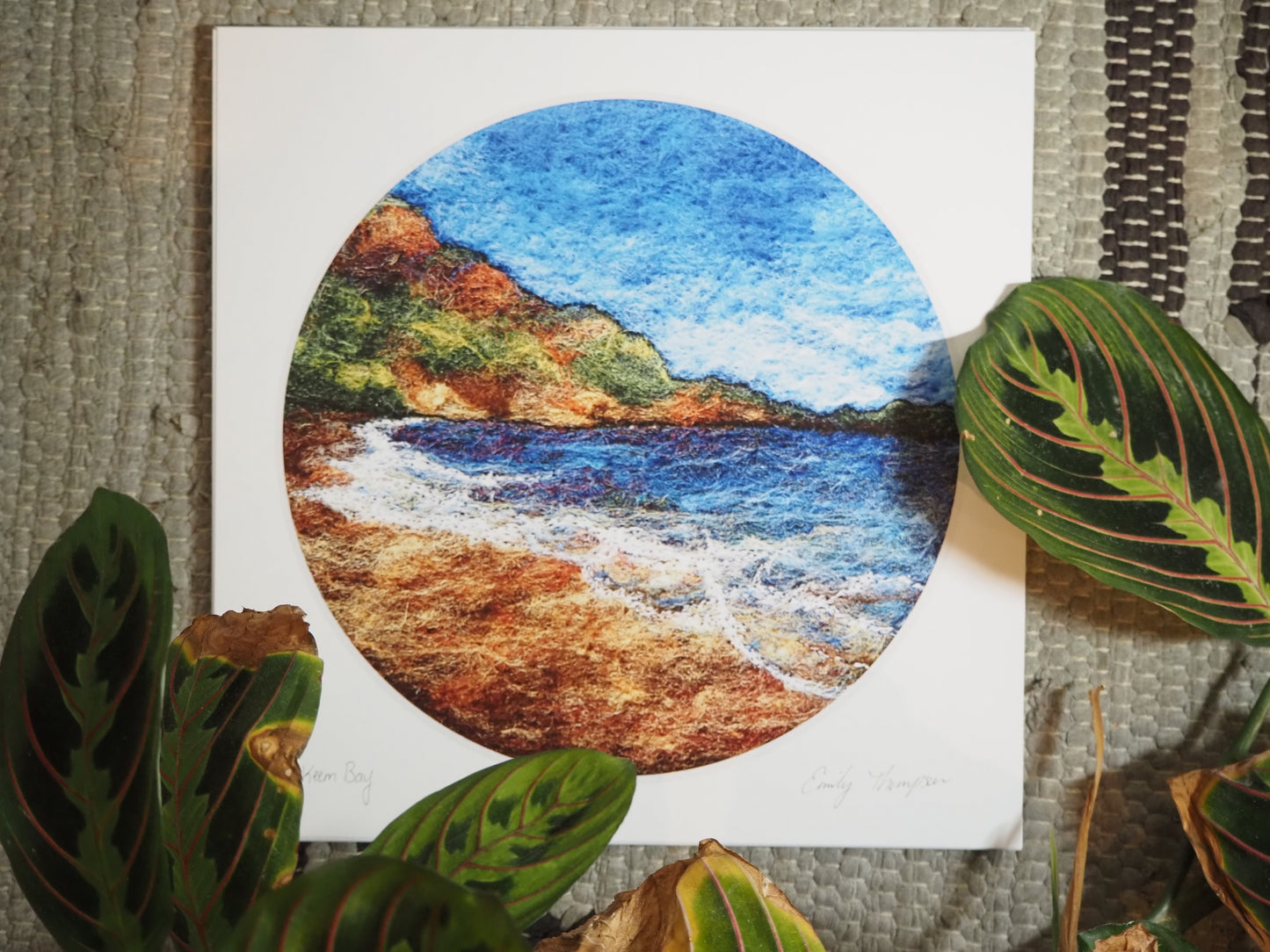 Keem Bay (Print of Needle Felted Original)