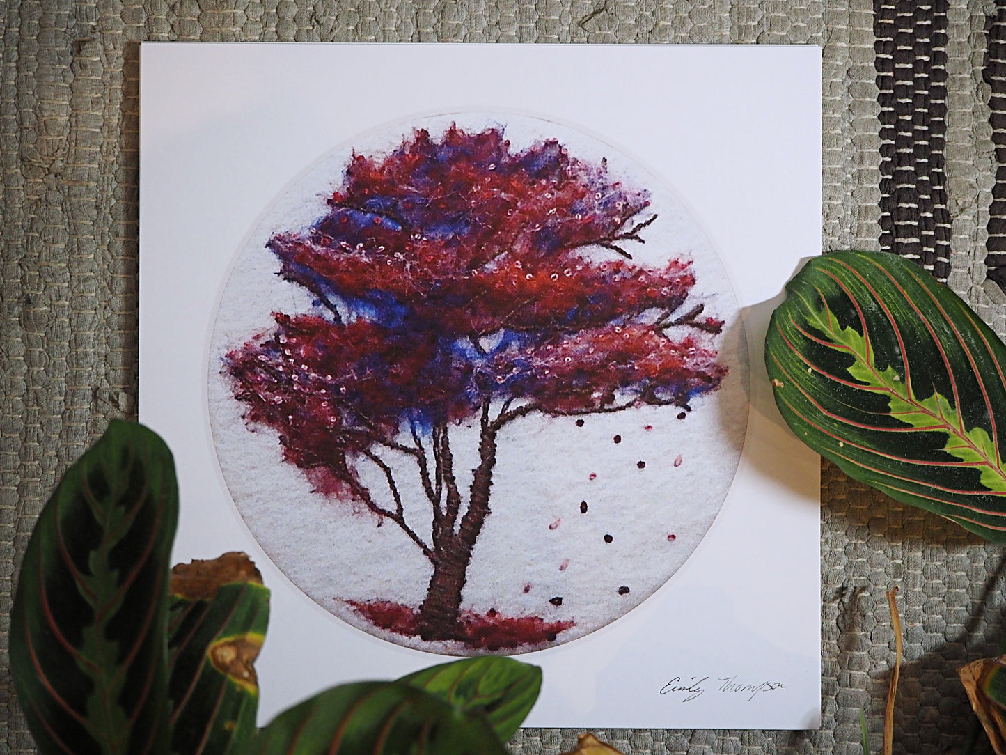 Autumn (Print of Needle Felted Original)