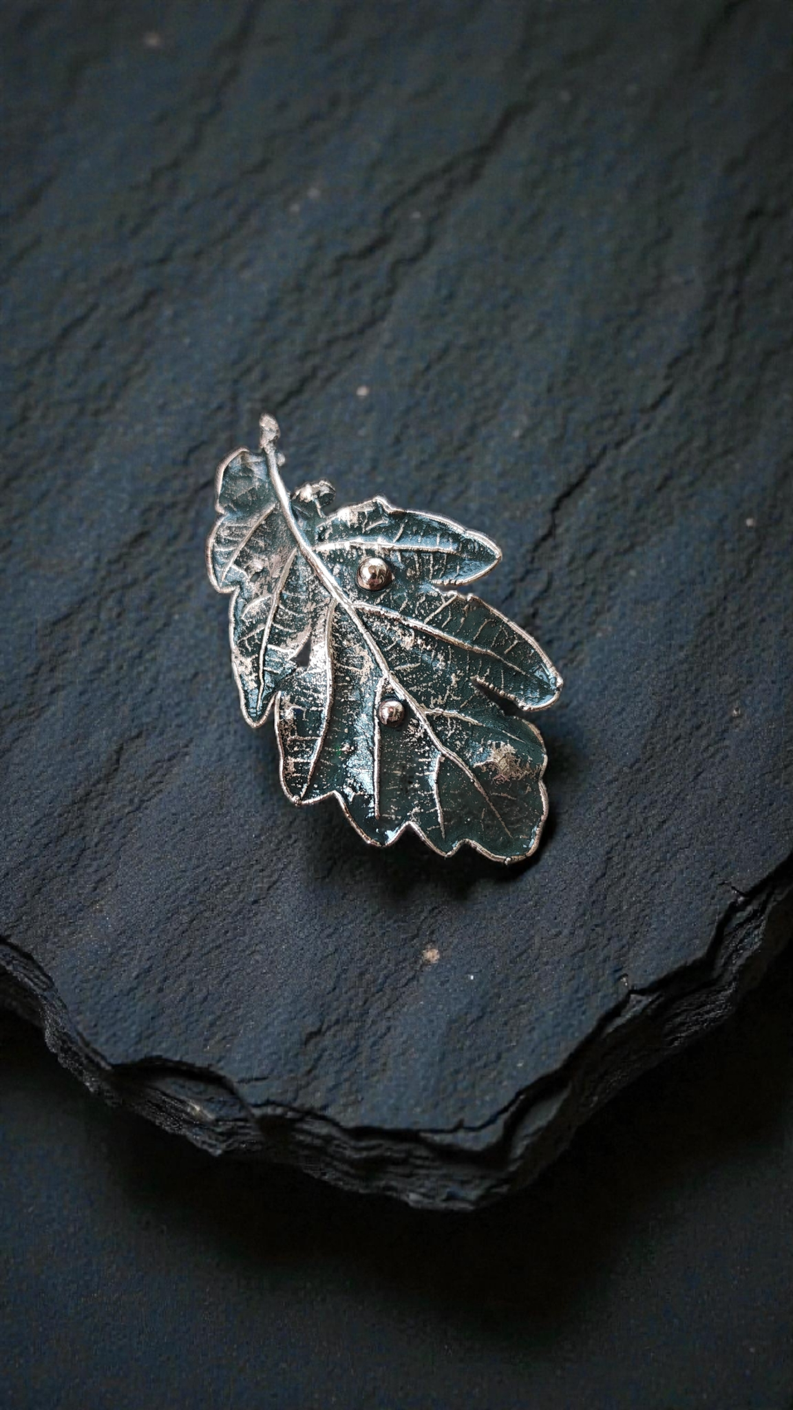 26 Copper Brooch “Rain Trace”