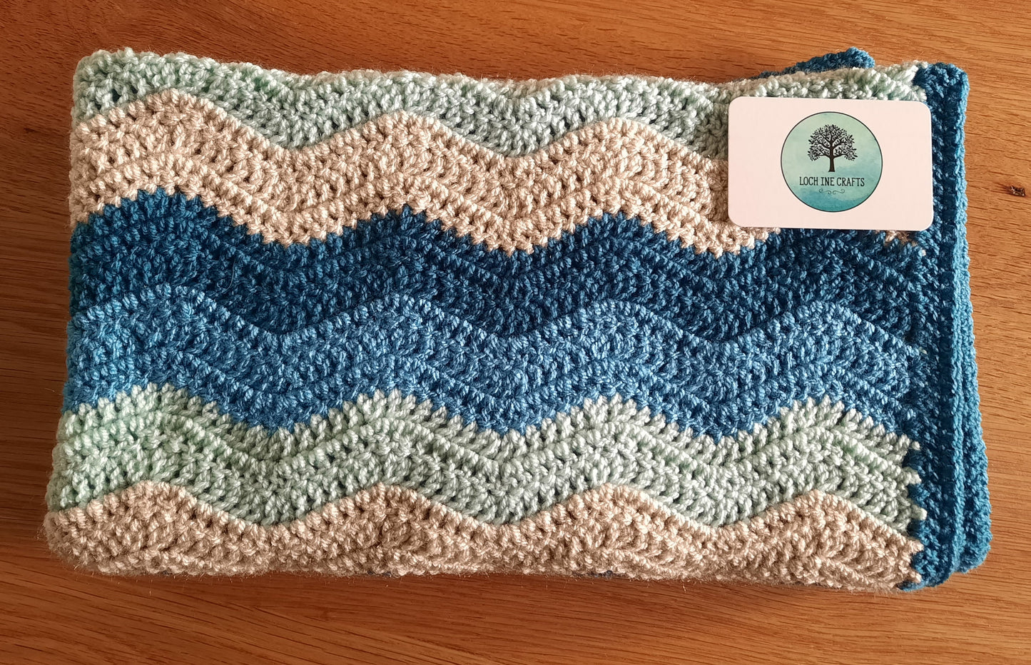 Crochet baby blanket - Ocean
