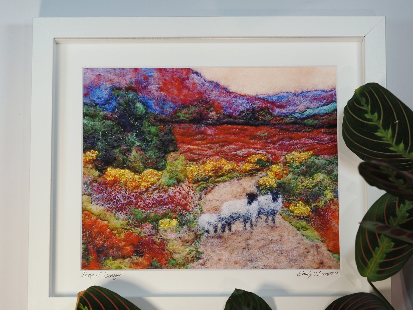 Sheep of Donegal (Print of Needle Felted Original)