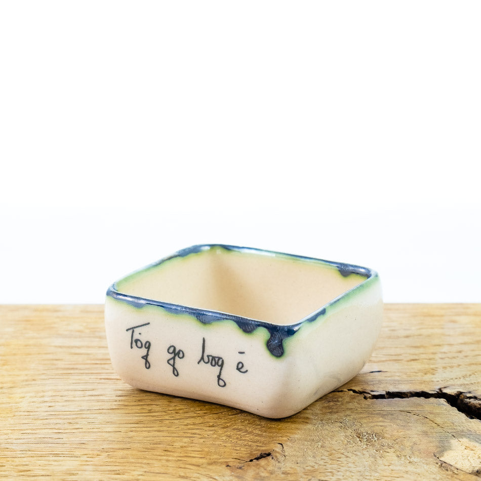 'With love’ Square dish