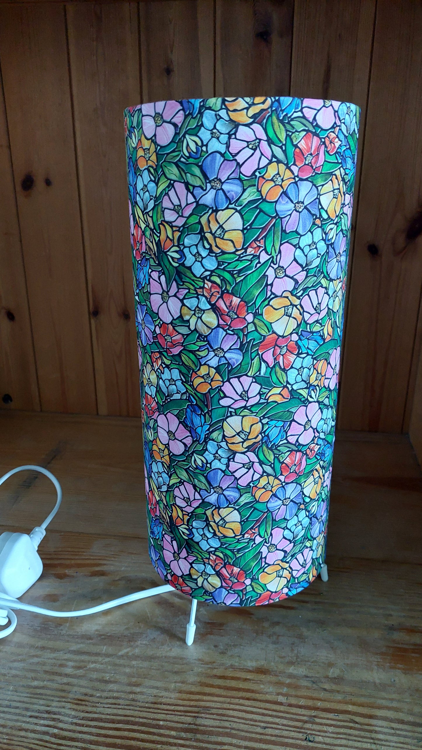 Floral Print Table Lamp