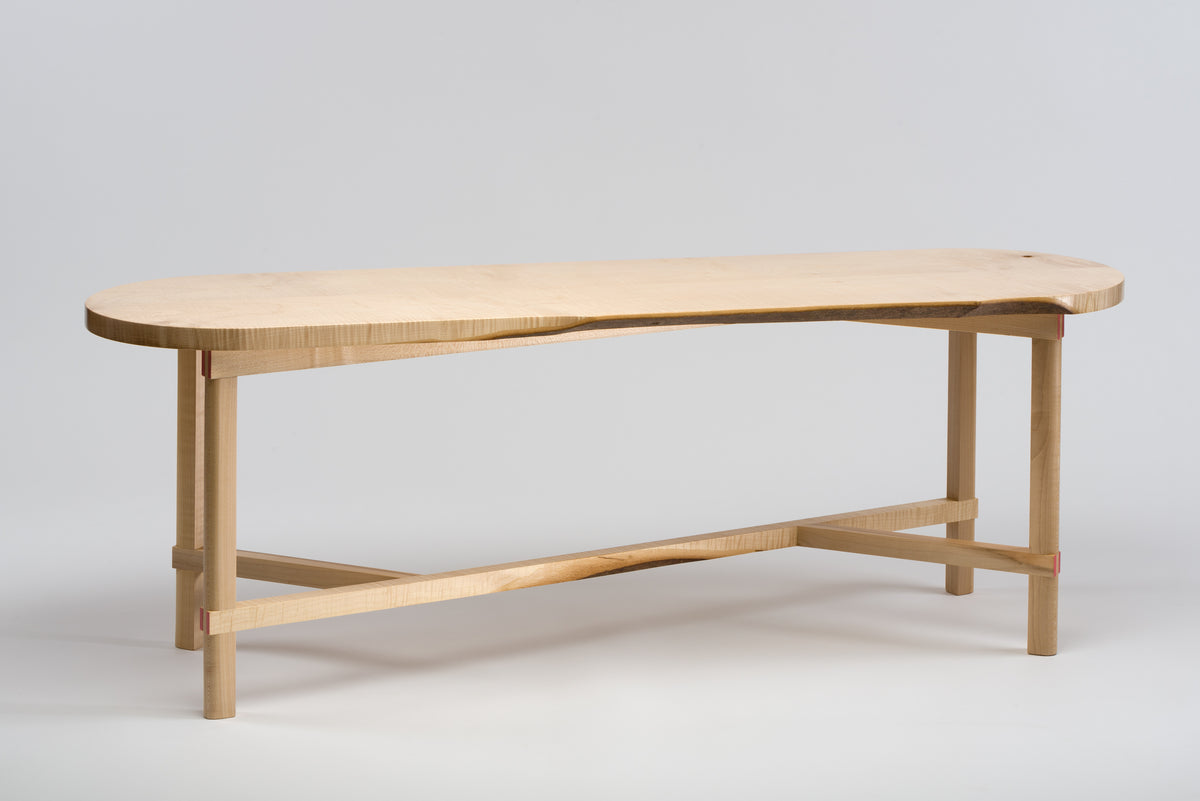 Irish Sycamore Bench/ Coffee Table