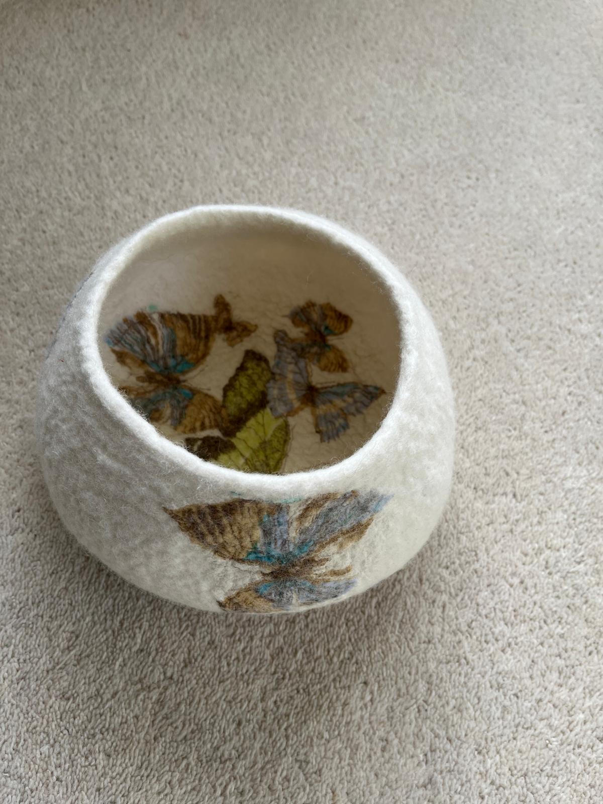 Felted Bowl Butterflies