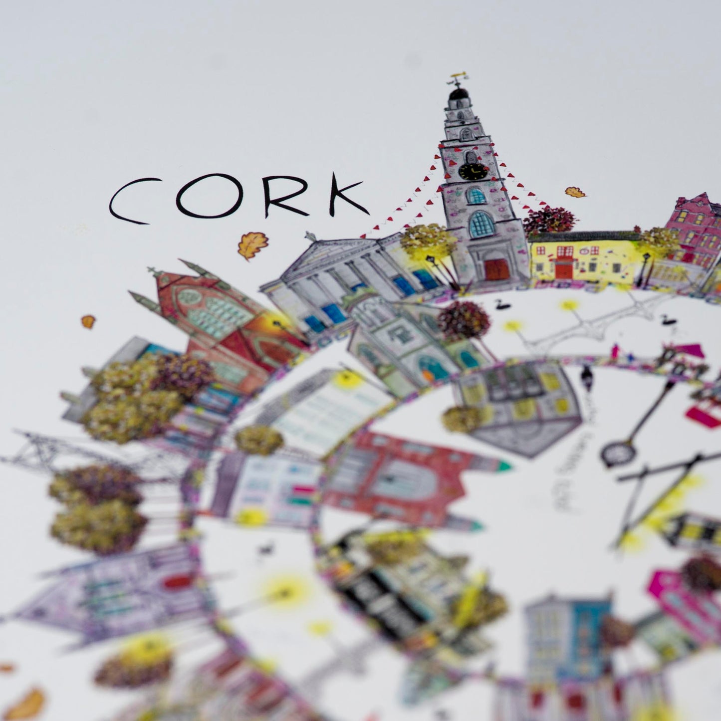 Cork Circle A4 Fine Art Print