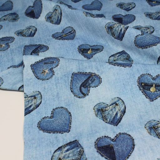 Denim Heart "Grow with Me" Baby Harem Pants – Adjustable, Comfy & Durable