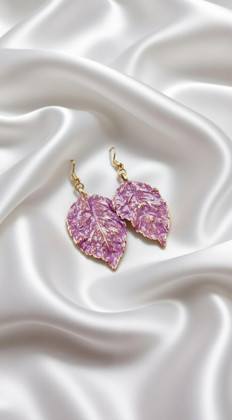 58 Earrings “Rose. Purple