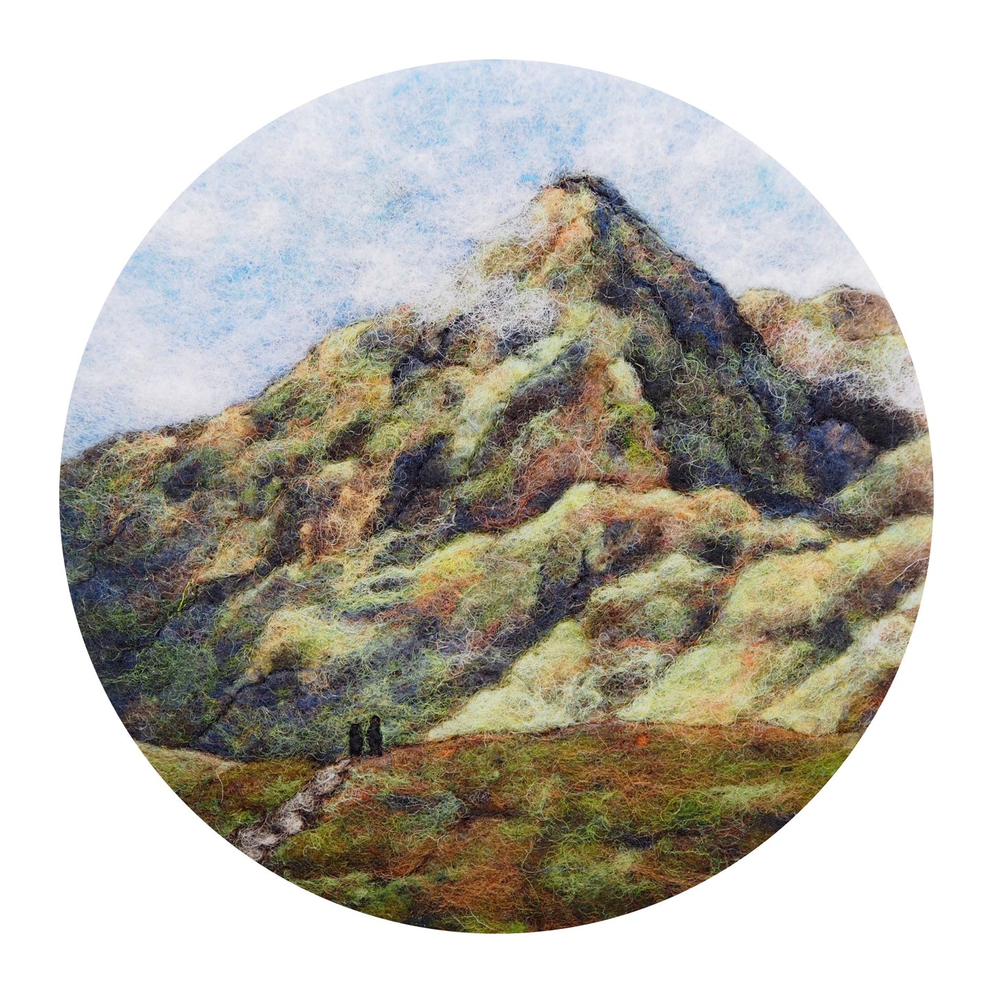 Hiking Carrauntoohil (Print of Needle Felted Original)