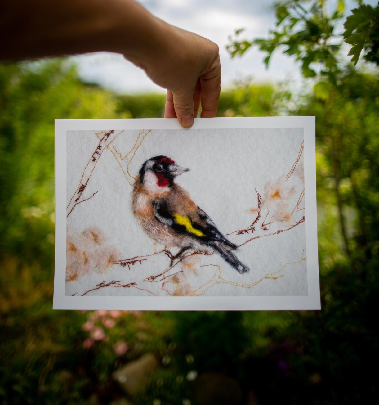 Goldfinch Print | Irish bird art
