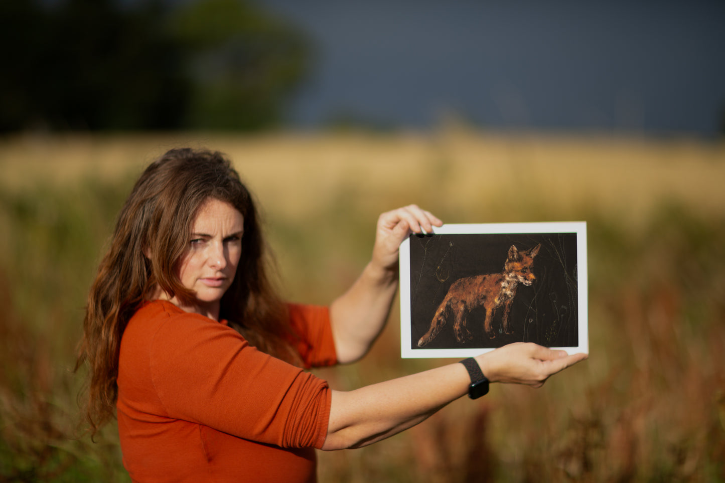 Cows parsley fox Print