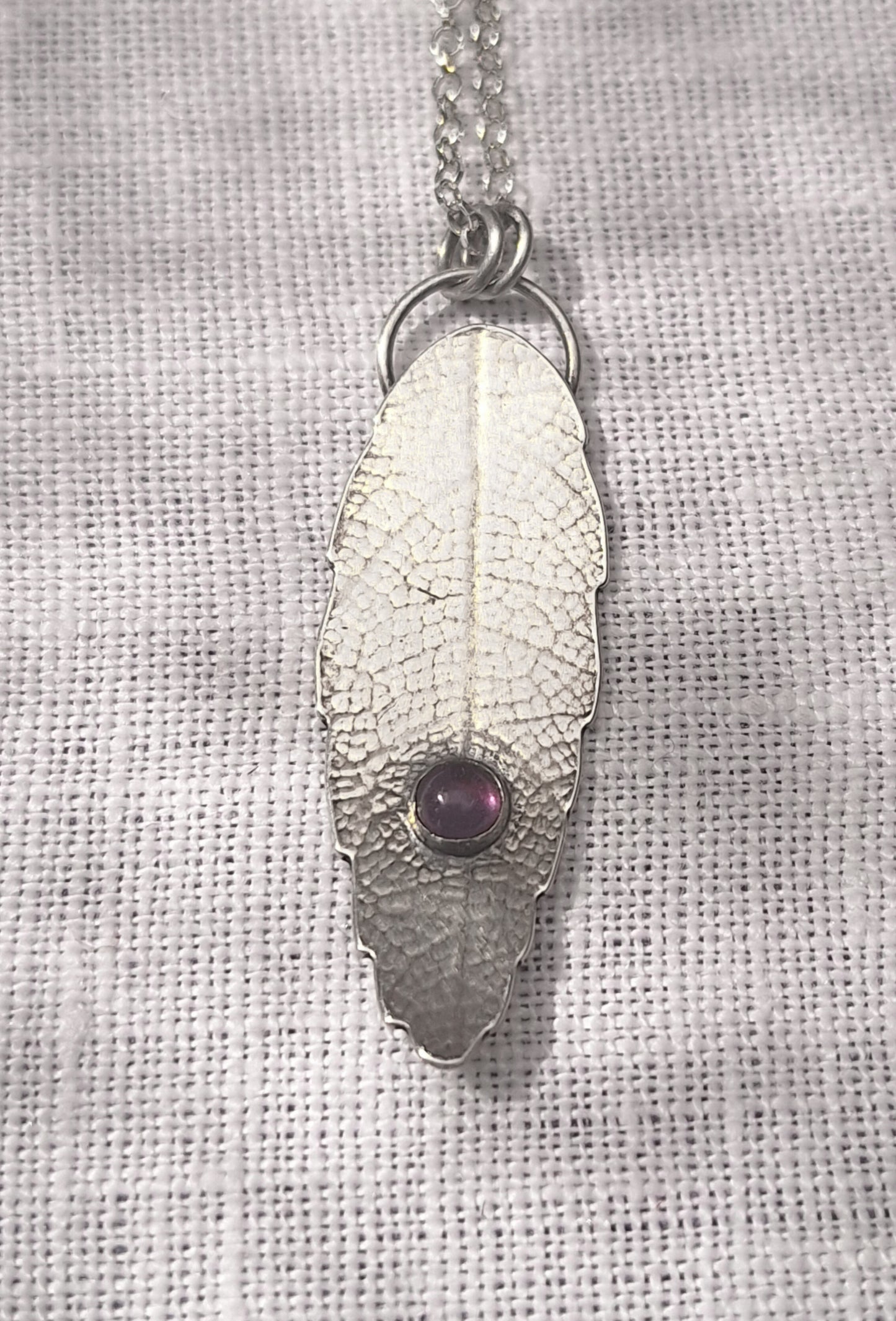Amethyst sage pendant