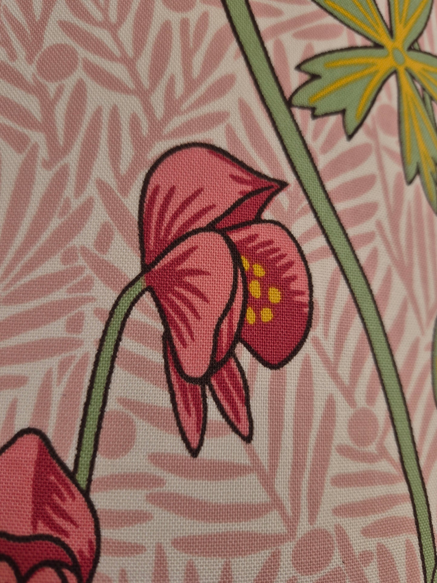 The 'Morris Monkshood' Rhubarb Drum Shade