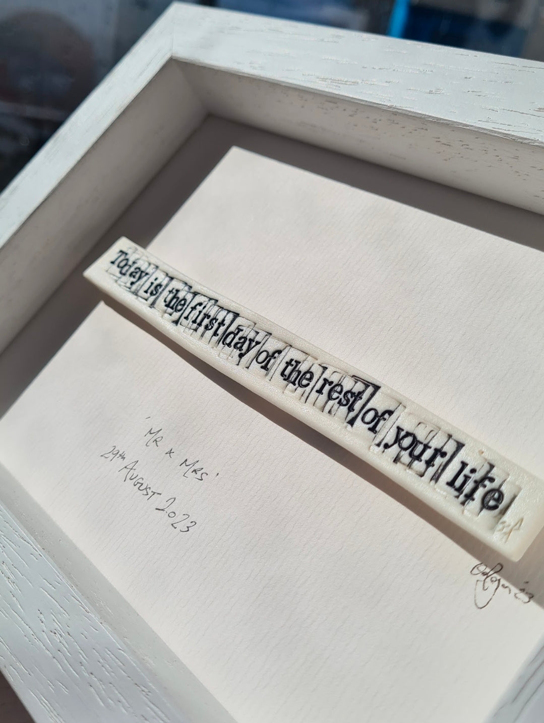 'Today is the first day of the rest of your life'