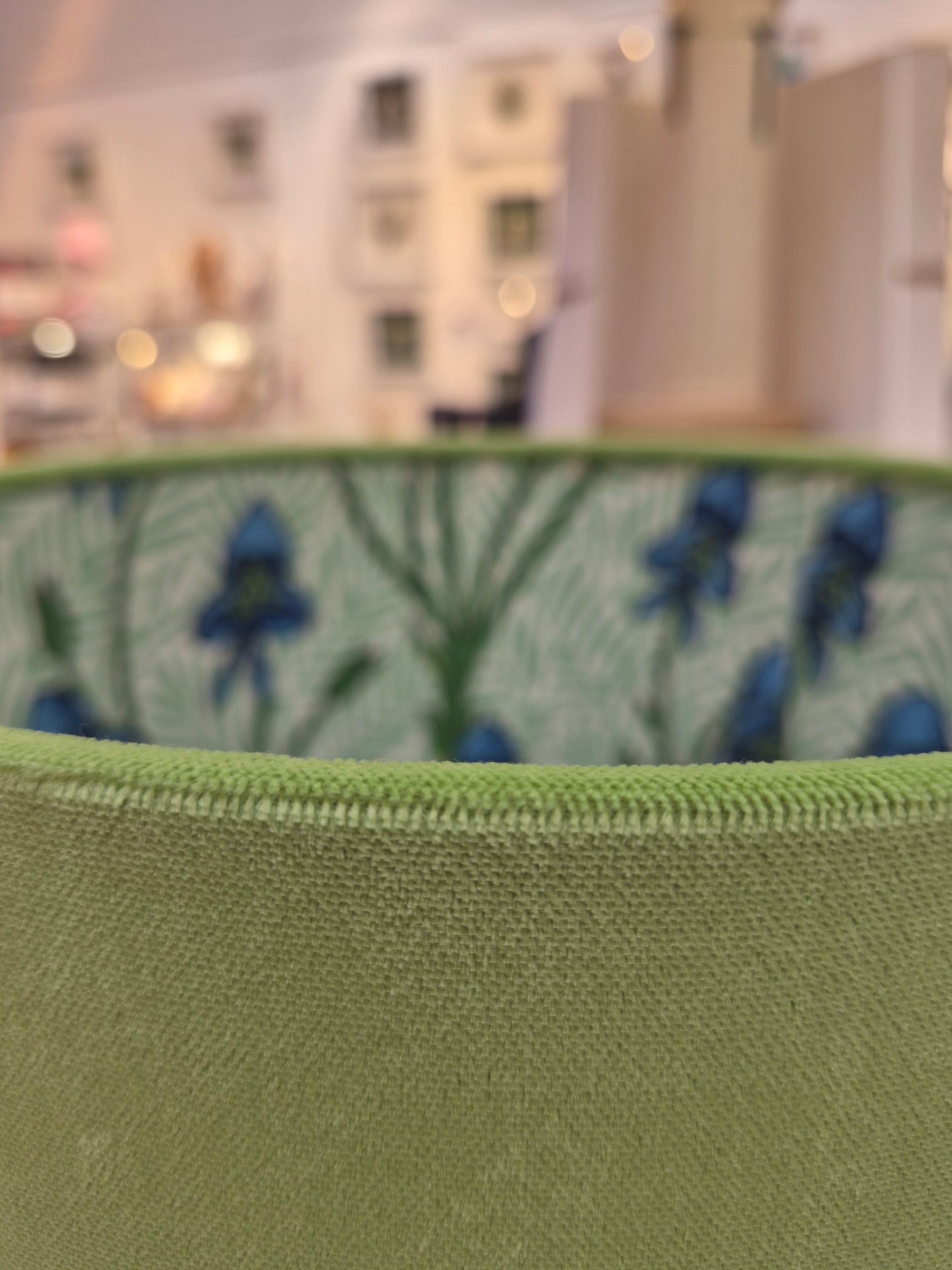 The 'Monkshood Velvet' 30cm Drum Shade.