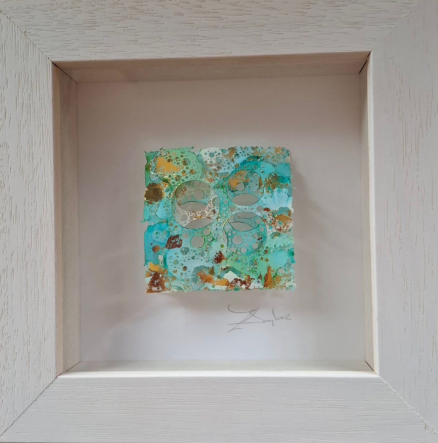 Square - Gold and Turquoise