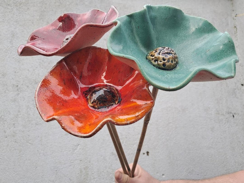 Ceramic flowers large