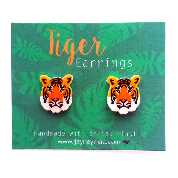 Tiger earrings