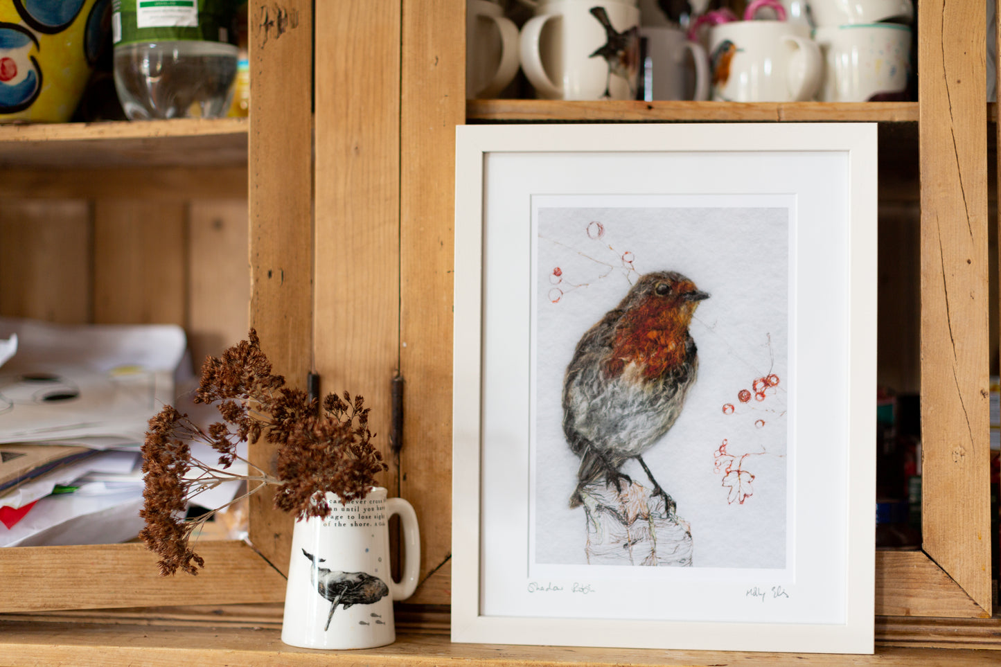 Red Robin Print | Irish Percy robin art