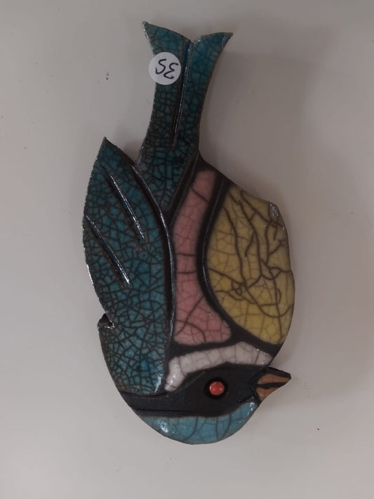 raku blue tit