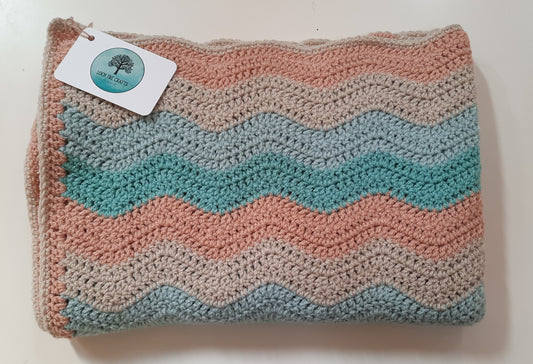 Crochet baby blanket - Ocean