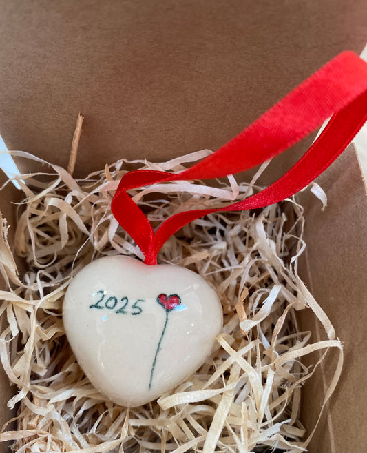 Ceramic Heart  Decoration 2025