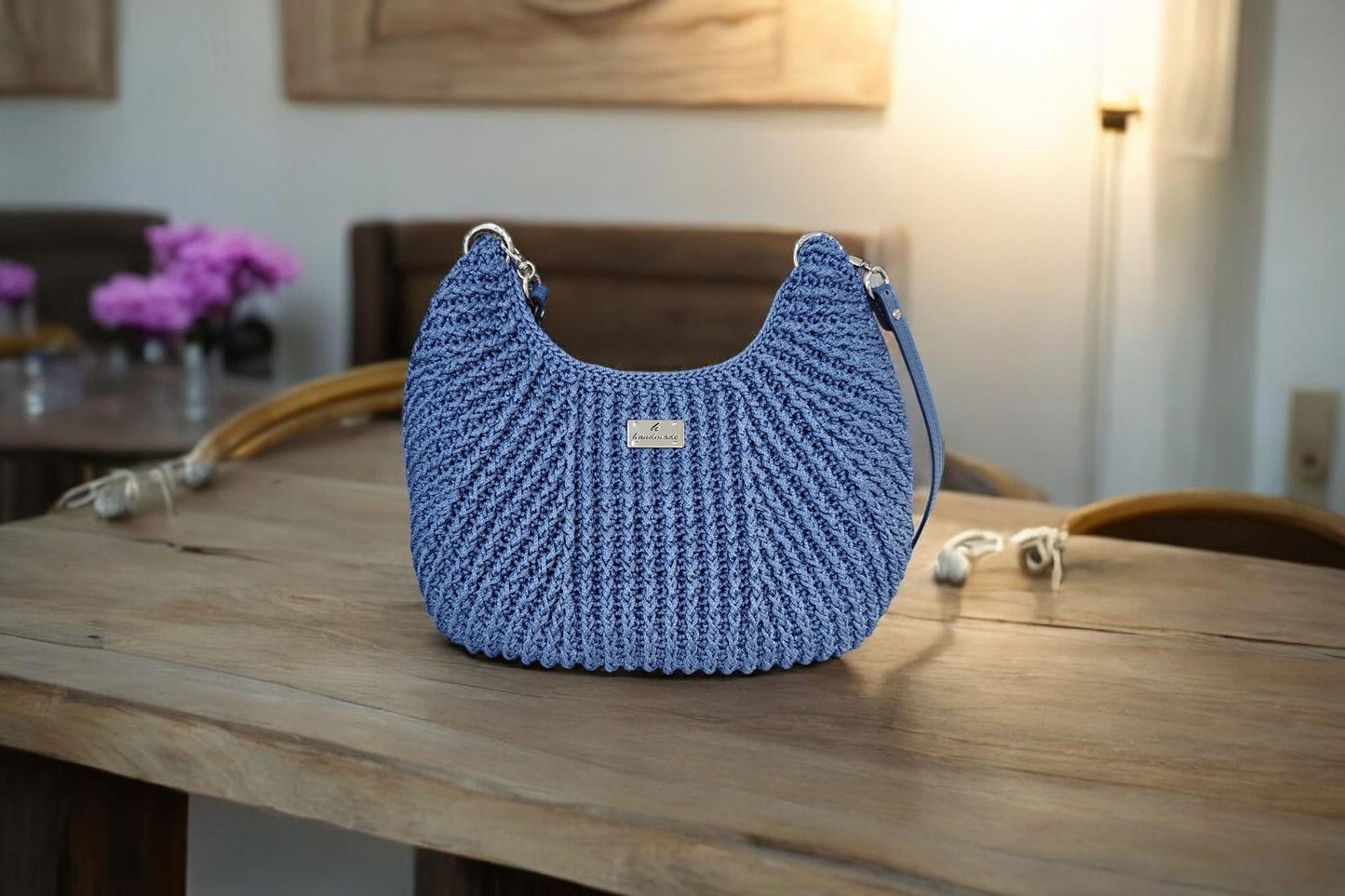 Indigo Hobo Bag