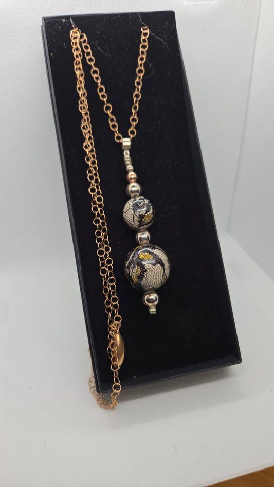 Long adjustable 7 ball pendant